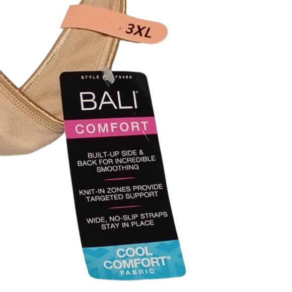 NWT Bali Comfort Revolution Wireless Bra 3XL Nude DF3488 Full Coverage - Picture 5 of 8